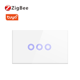 Zigbee美规US 120智能触摸单零火开关